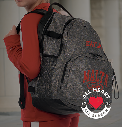 Cheerleader Wearing Champion Cheer Gear with Champion bag