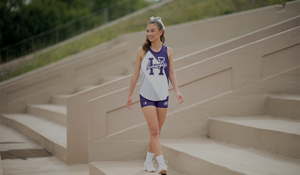 Male and female wearing Champion Cheer Campwear