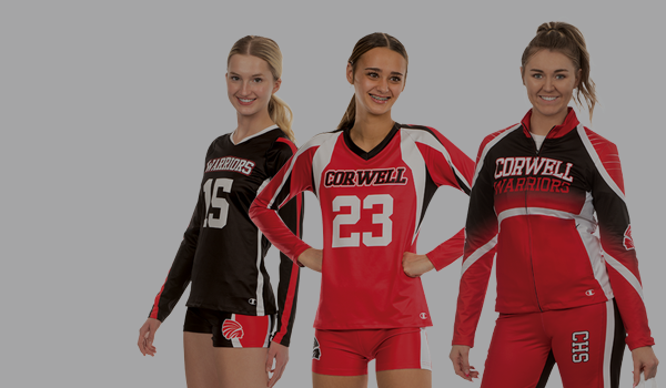 Female wearing Champion Cheer Stunt uniform