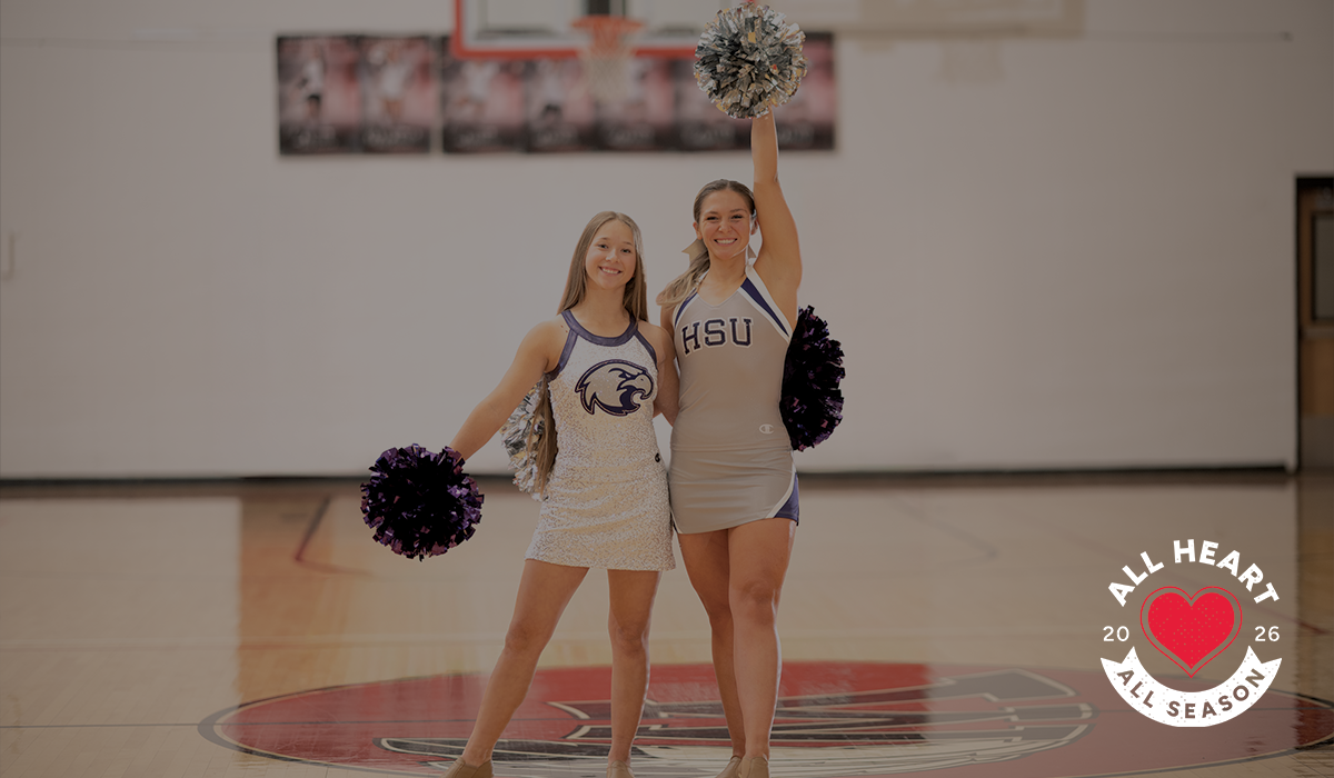 Cheerleader Wearing Champion Cheer Uniform