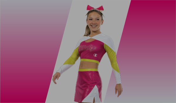 Female wearing Champion Cheer All Star uniform