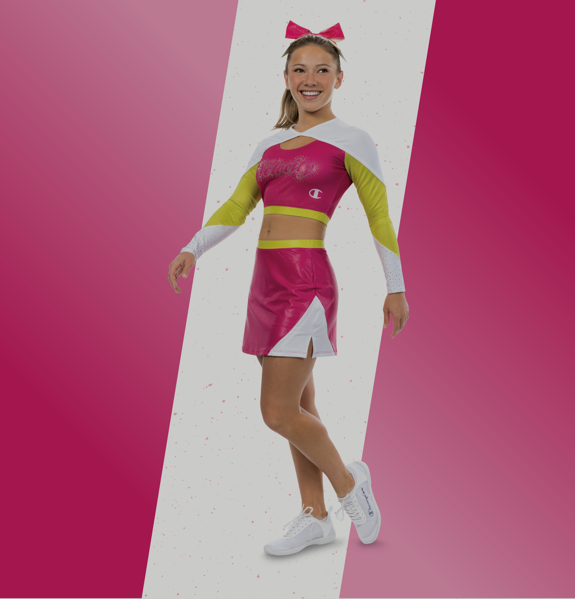 Female Wearing Champion All Star Cheer Uniform
