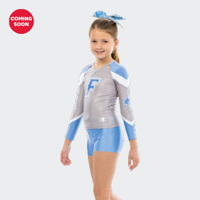 Cheerleader Wearing Champion Made Double Knit V-Neck Cropped Shell 2