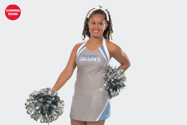 Female wearing Champion Pyramid Double Knit Uniform