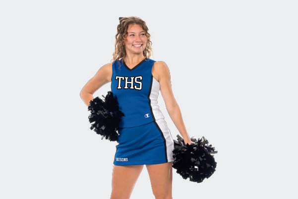 Cheerleader Wearing Champion Powerhouse Double Knit Shell
