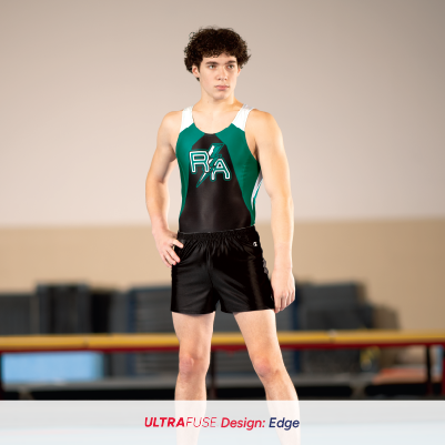 Male Gymnast wearing Attain Competition Singlet