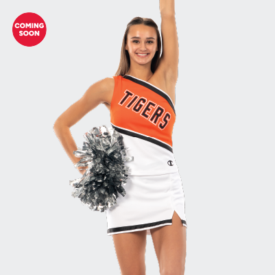 Cheerleader Wearing Champion Made Double Knit Sweetheart Shell 1