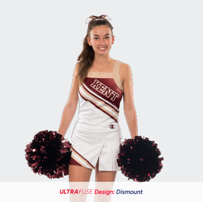 Cheerleader Wearing Champion Double Knit Halter Shell