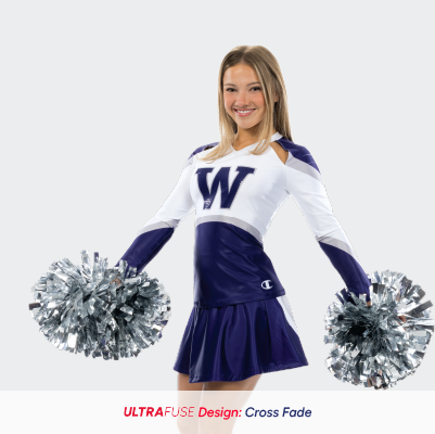 Cheerleader Wearing Champion SpiritFlex Contemporary Long Sleeve Shell