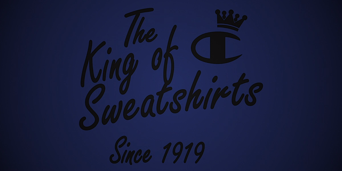 champion king of sweatshirts sticker
